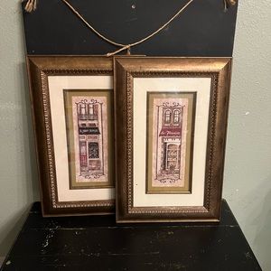 2 Italian motif wall hangings